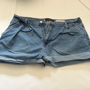 BCBG Generation Pleated Denim Trouser Short